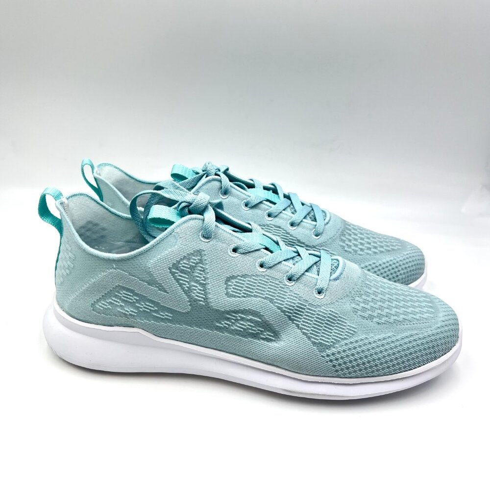11W 11 WIDE WIDTH Propet Travelbound Spright Light Blue Knit Comfort Sneakers